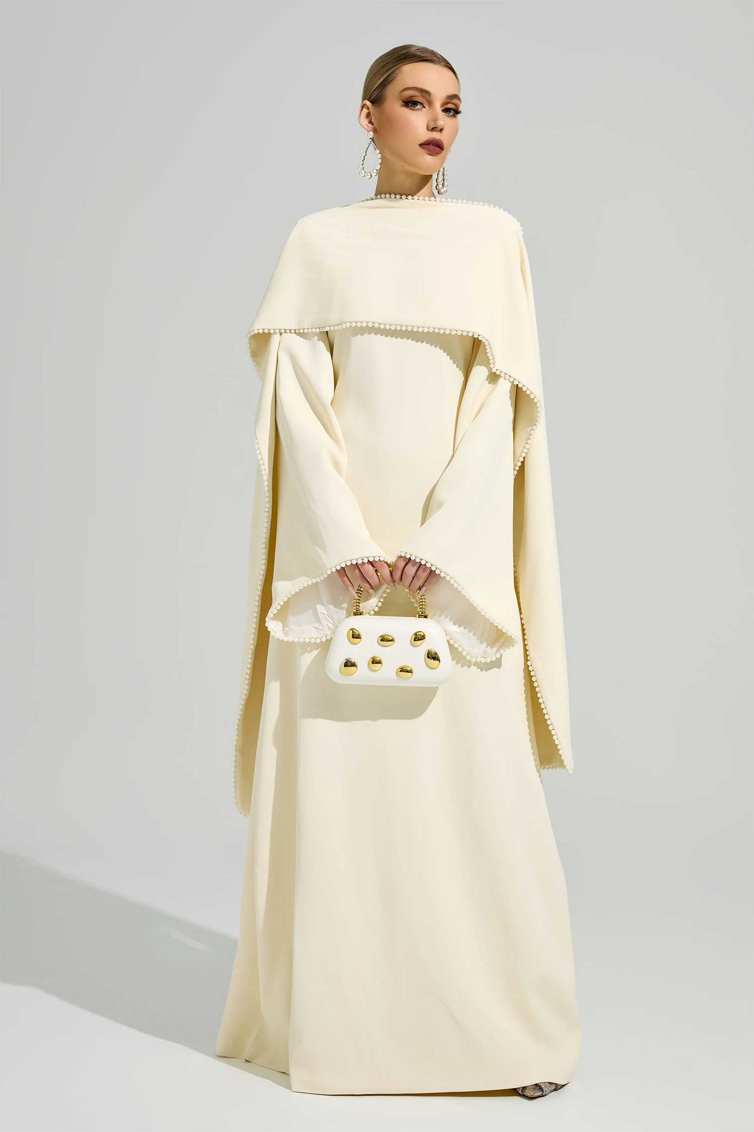 Nora Yellow Scarf Maxi Dress