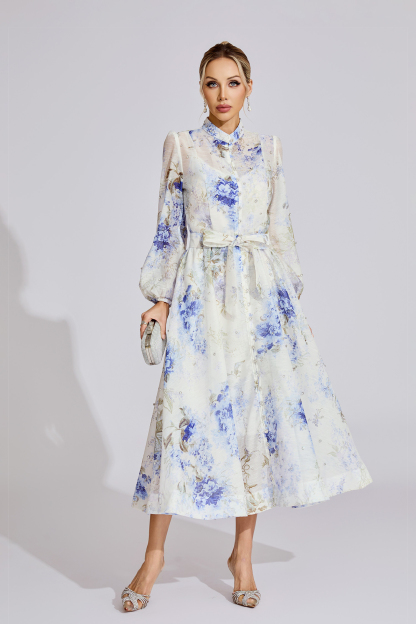  Ridge Light Blue Floral Dress