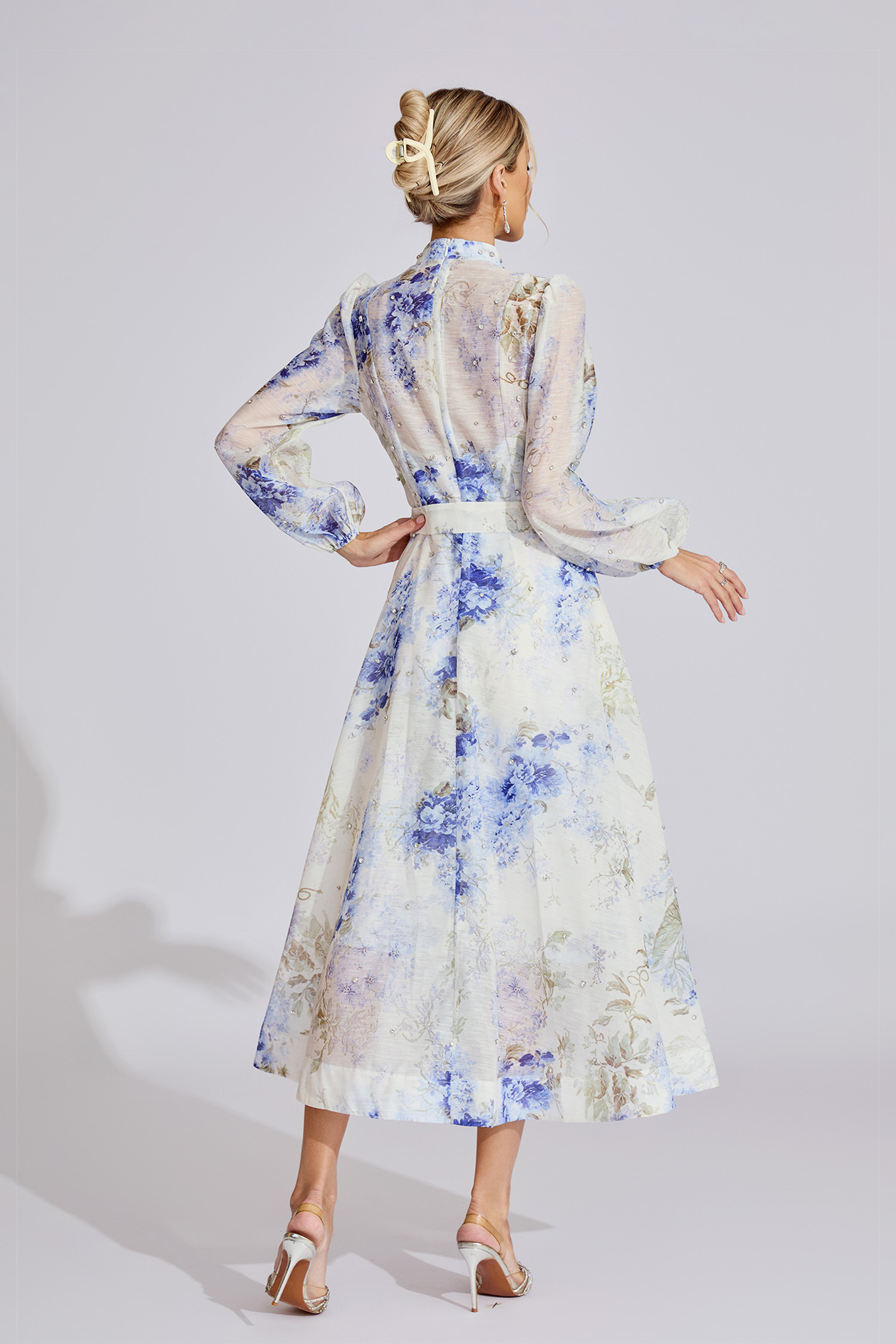  Ridge Light Blue Floral Dress