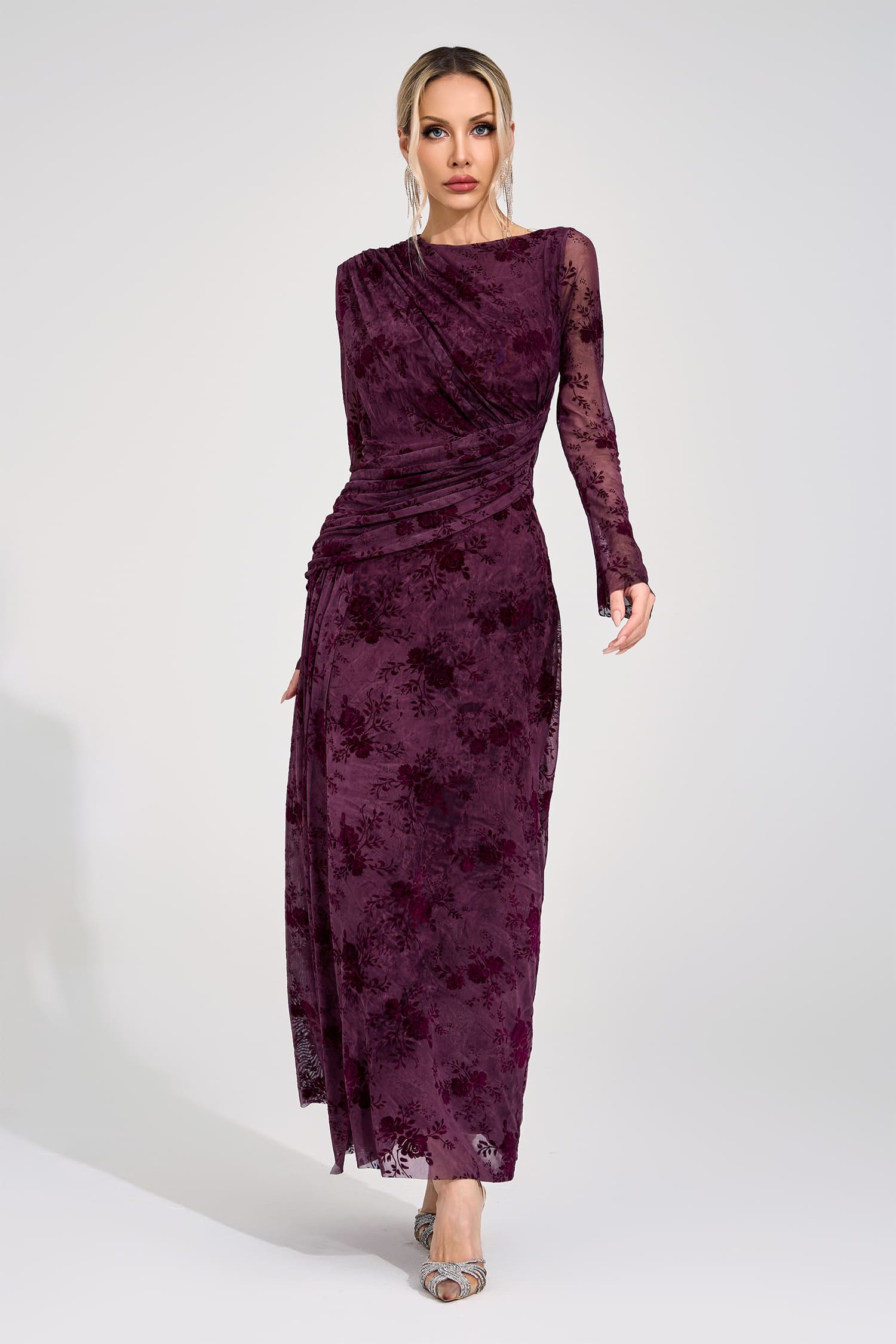 Virgil Sienna Printed Maxi Dress
