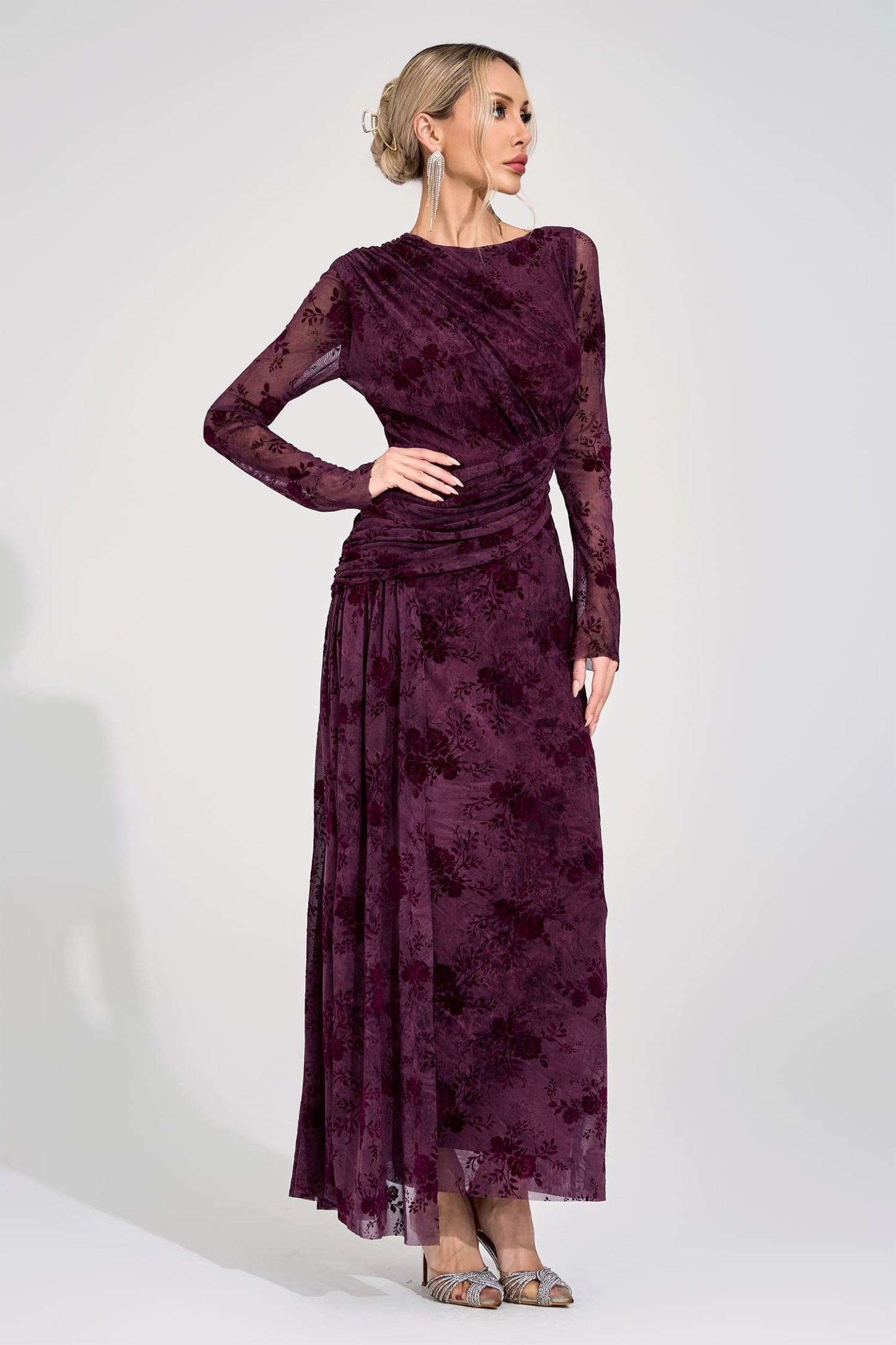 Virgil Sienna Printed Maxi Dress