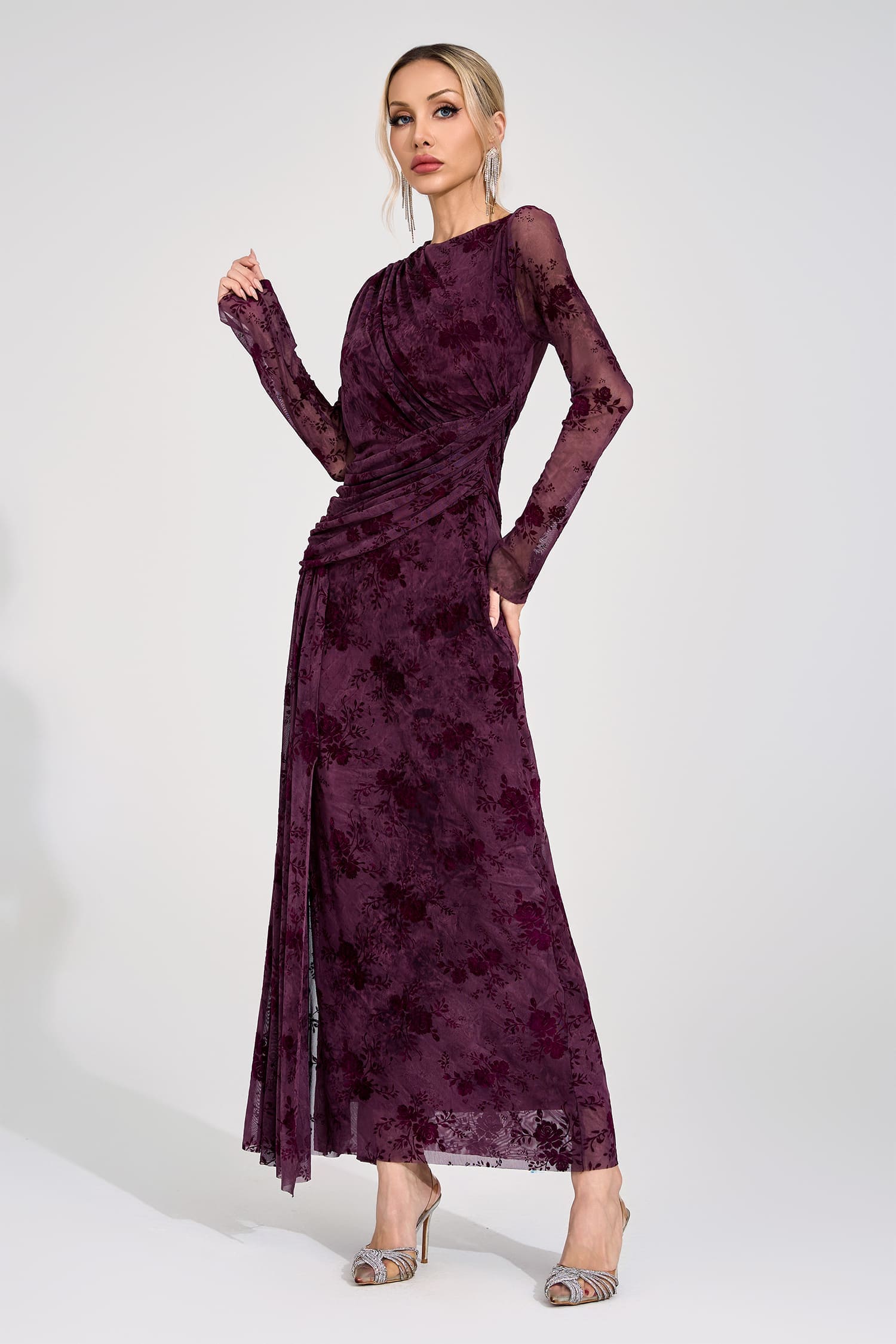 Virgil Sienna Printed Maxi Dress
