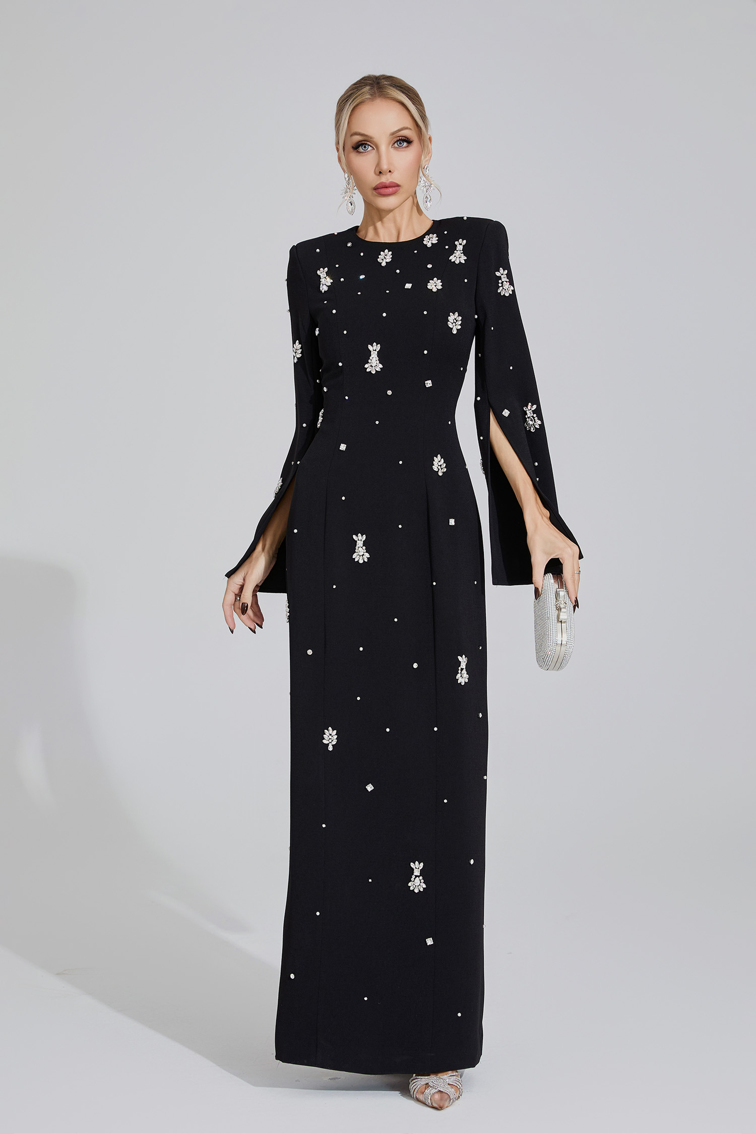 Marsh Black Diamond Maxi Dress