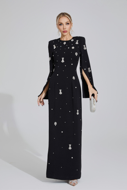 Marsh Black Diamond Maxi Dress