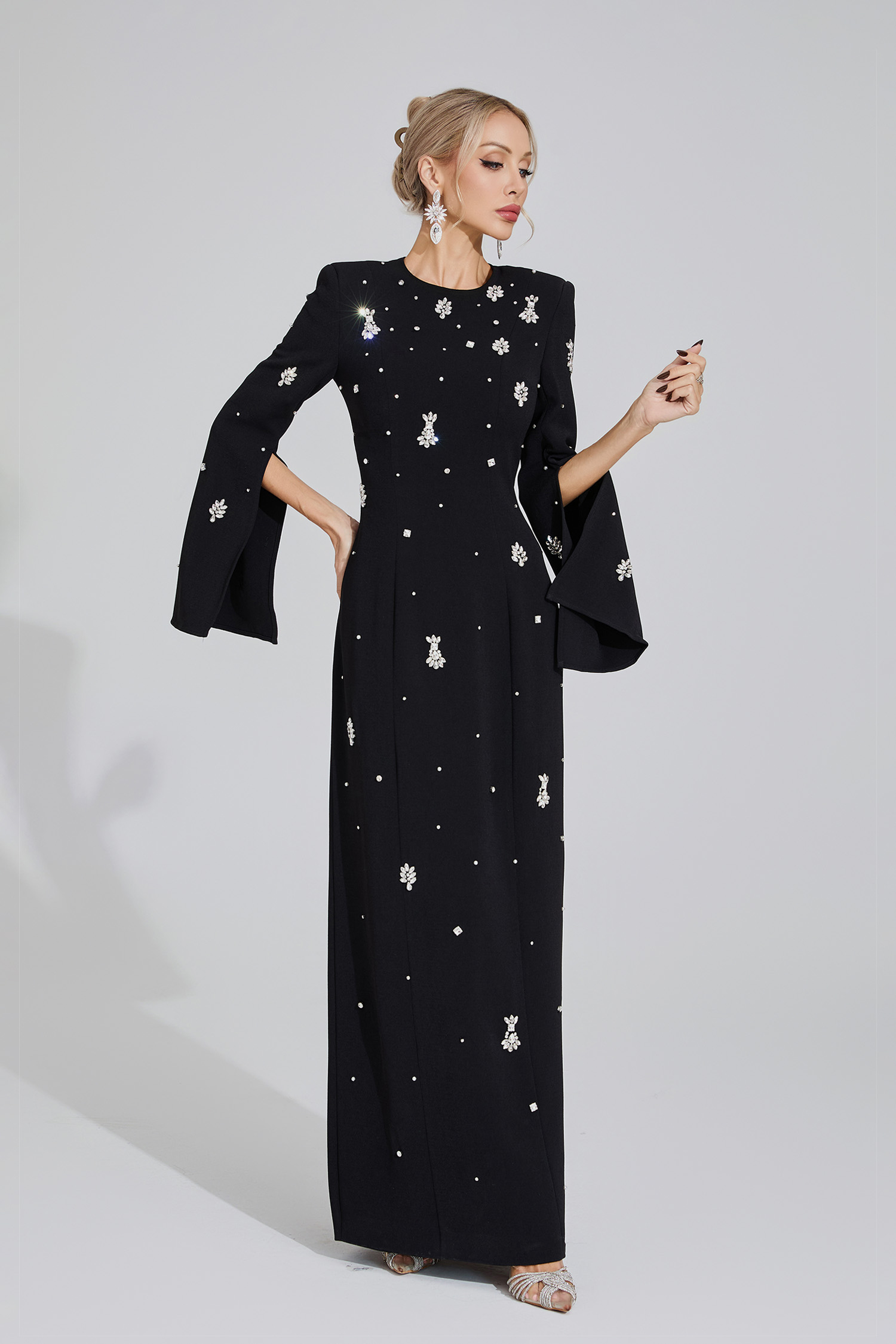 Marsh Black Diamond Maxi Dress