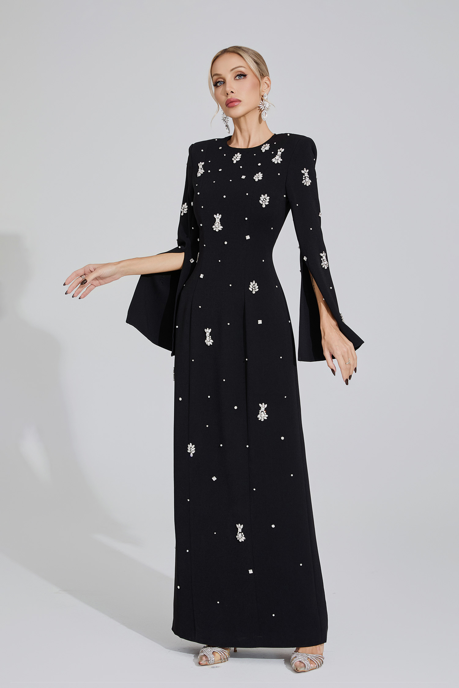 Marsh Black Diamond Maxi Dress