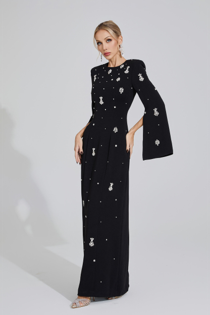 Marsh Black Diamond Maxi Dress