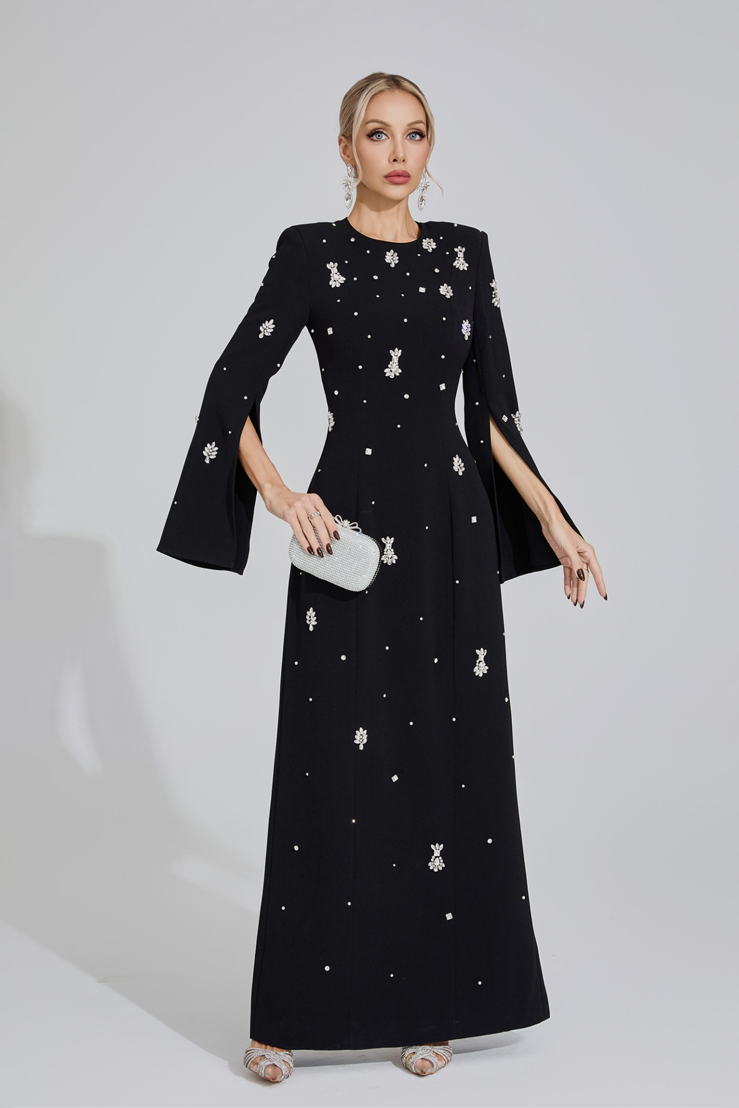 Marsh Black Diamond Maxi Dress