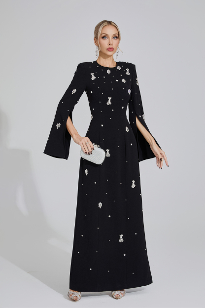 Marsh Black Diamond Maxi Dress