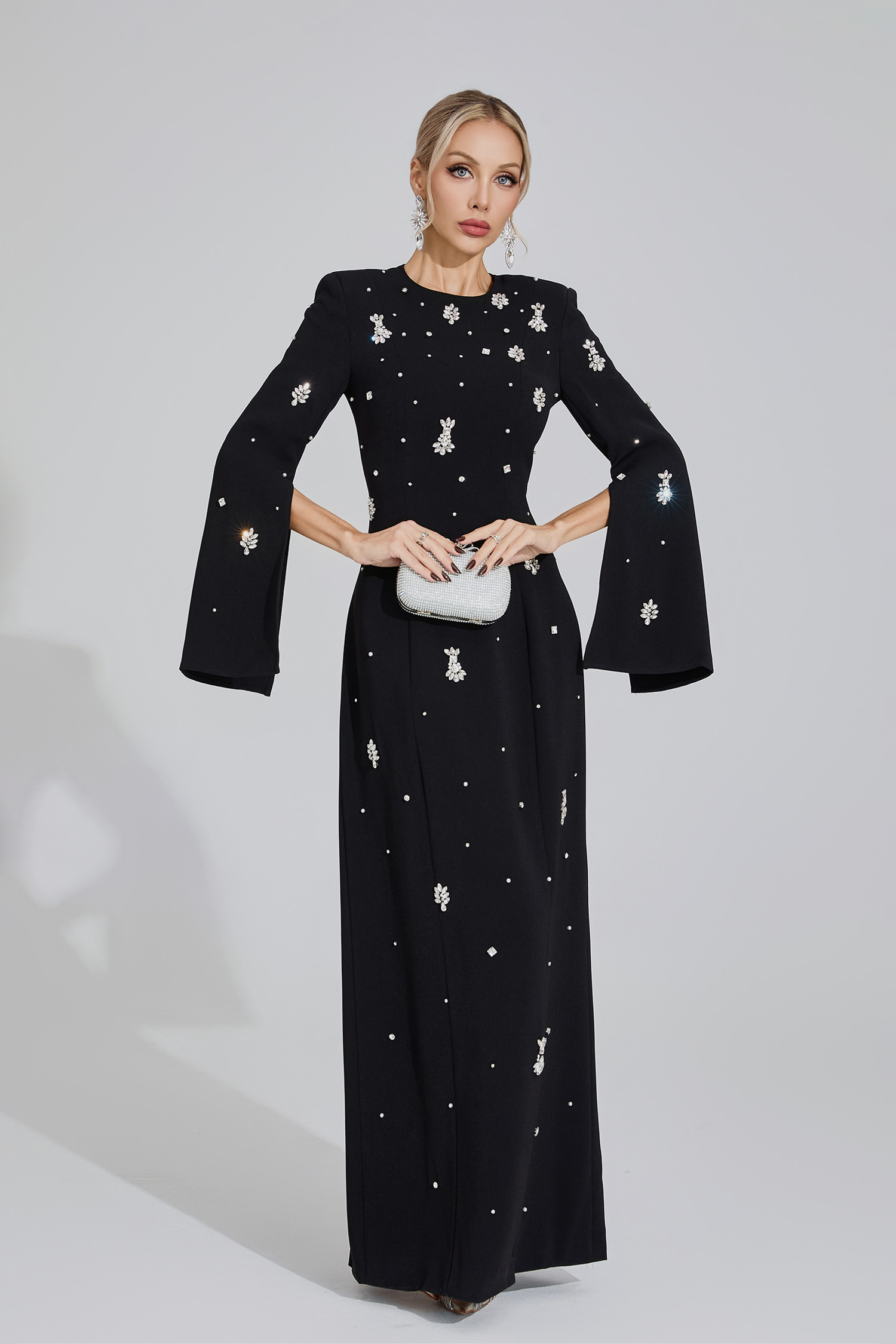 Marsh Black Diamond Maxi Dress