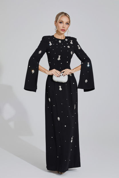 Marsh Black Diamond Maxi Dress
