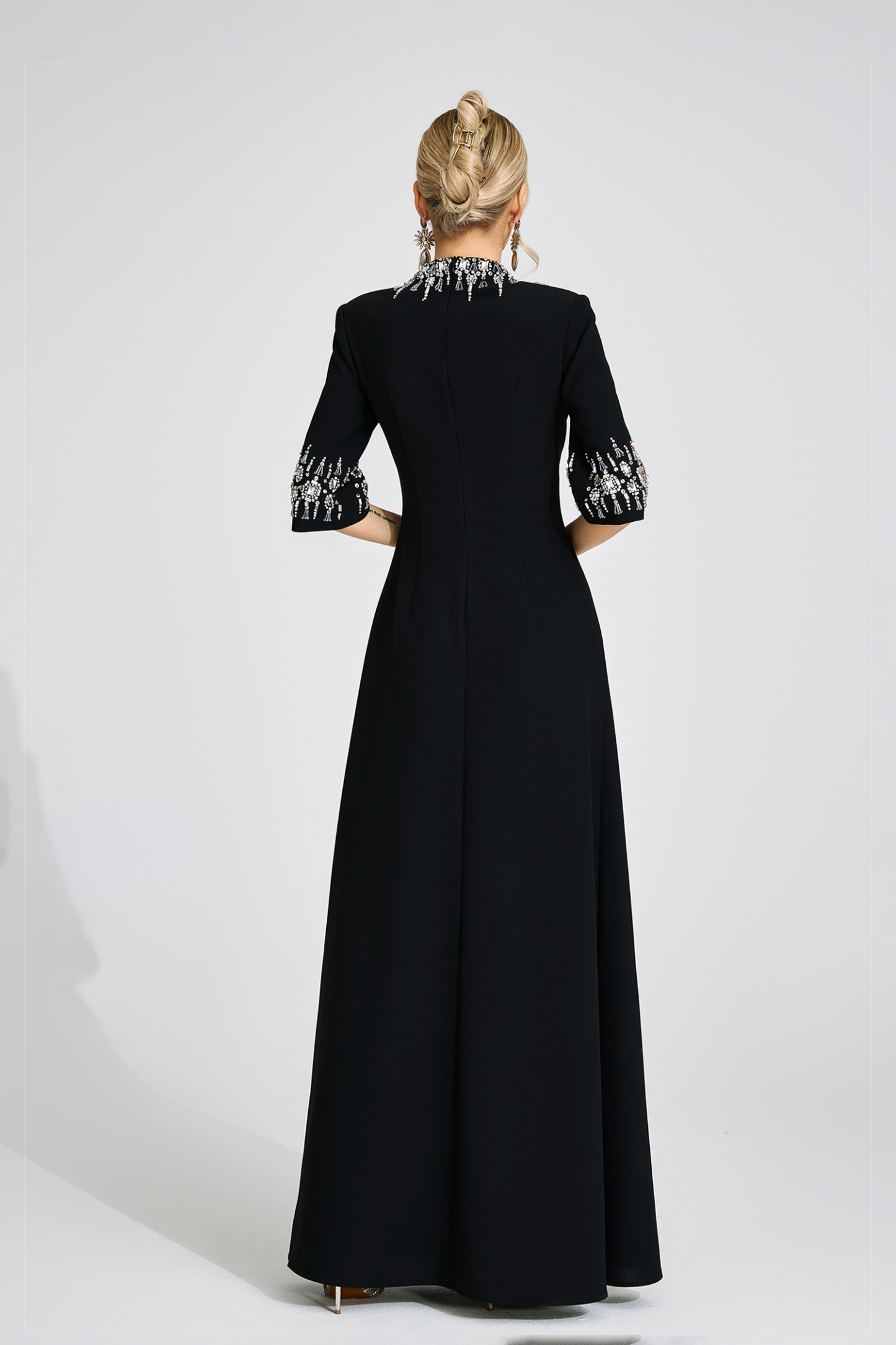 Victoria Black Diamond Maxi Dress