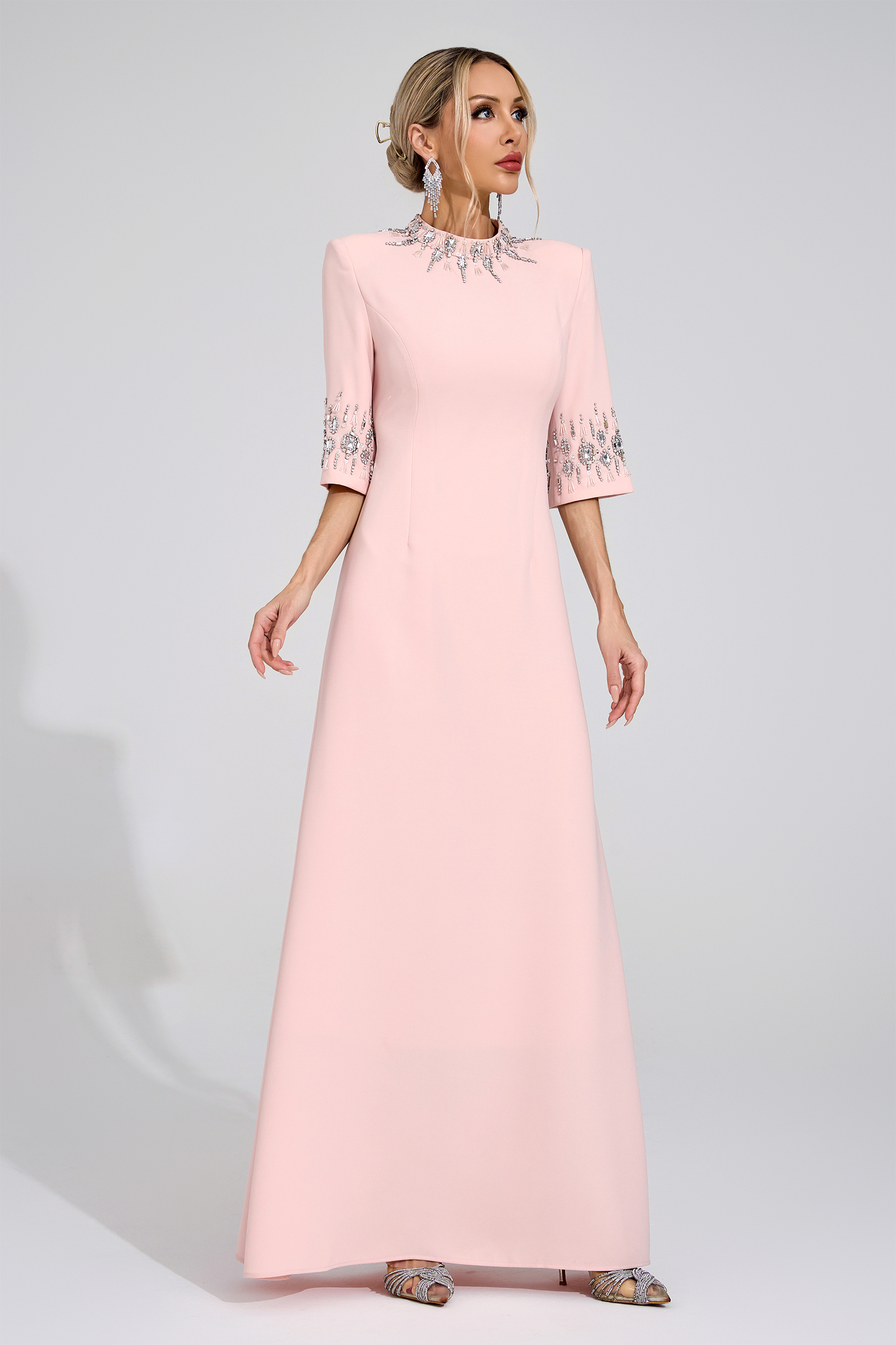 Victoria Pink Diamond Maxi Dress