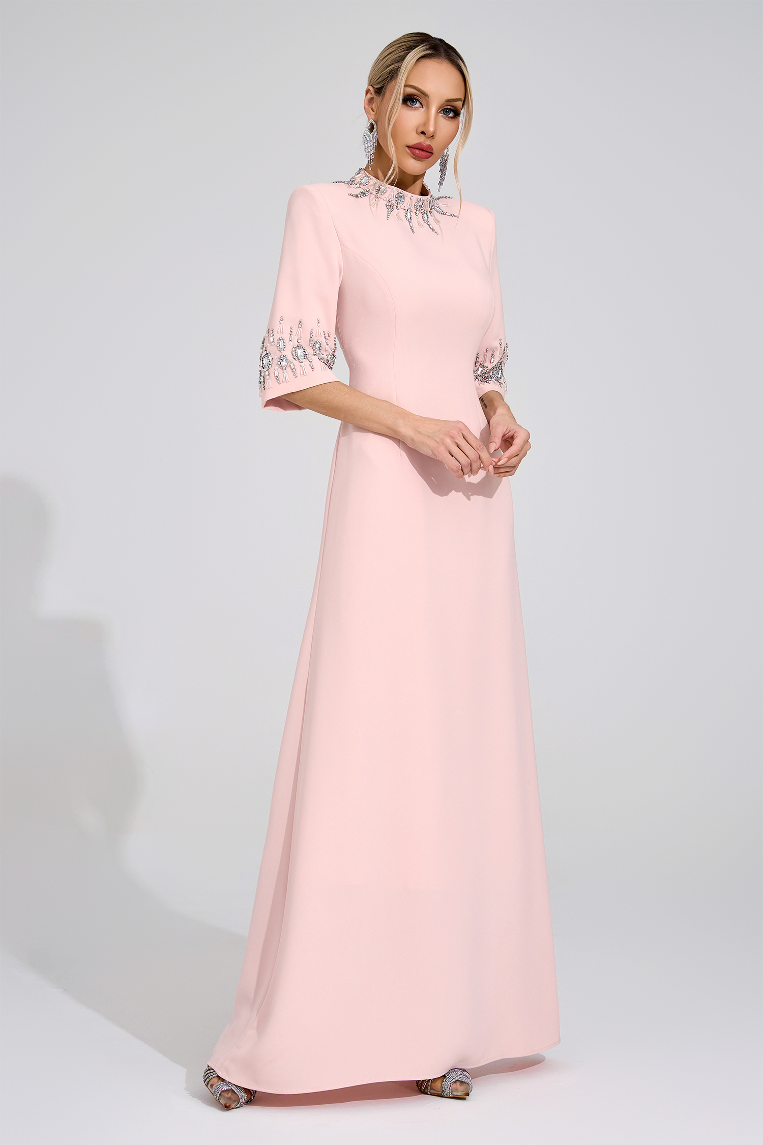 Victoria Pink Diamond Maxi Dress