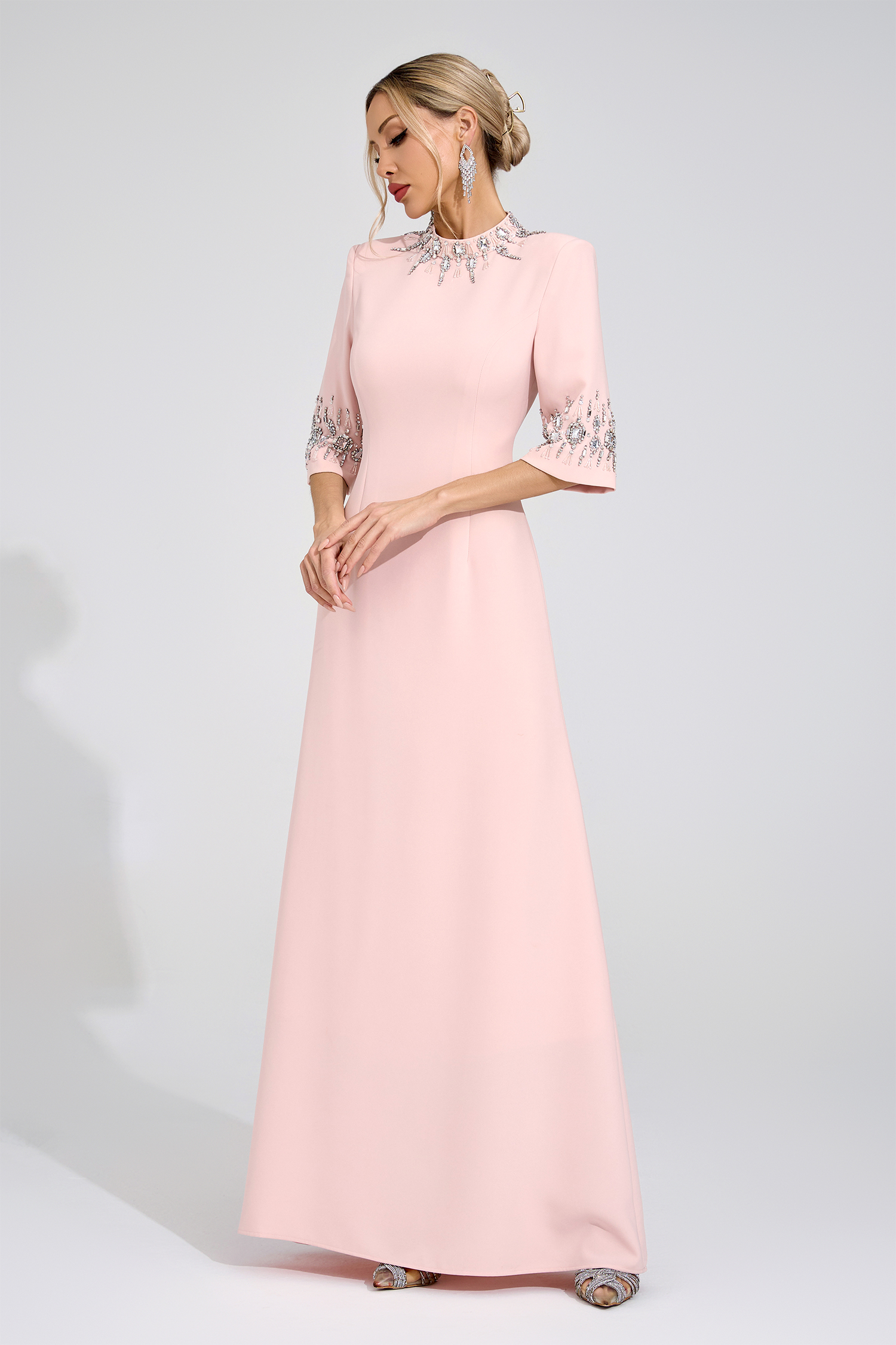 Victoria Pink Diamond Maxi Dress