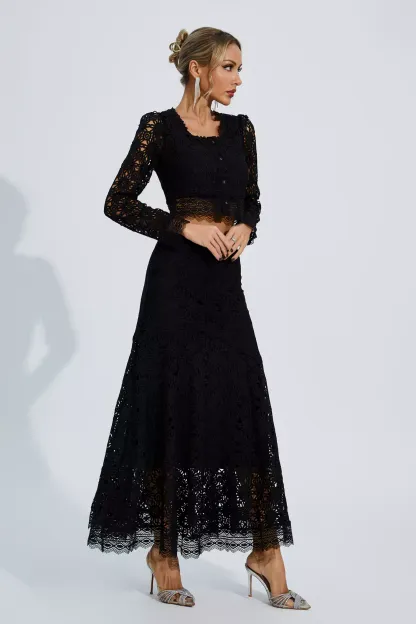 Holmes Black Hollow Long Sleeve Set