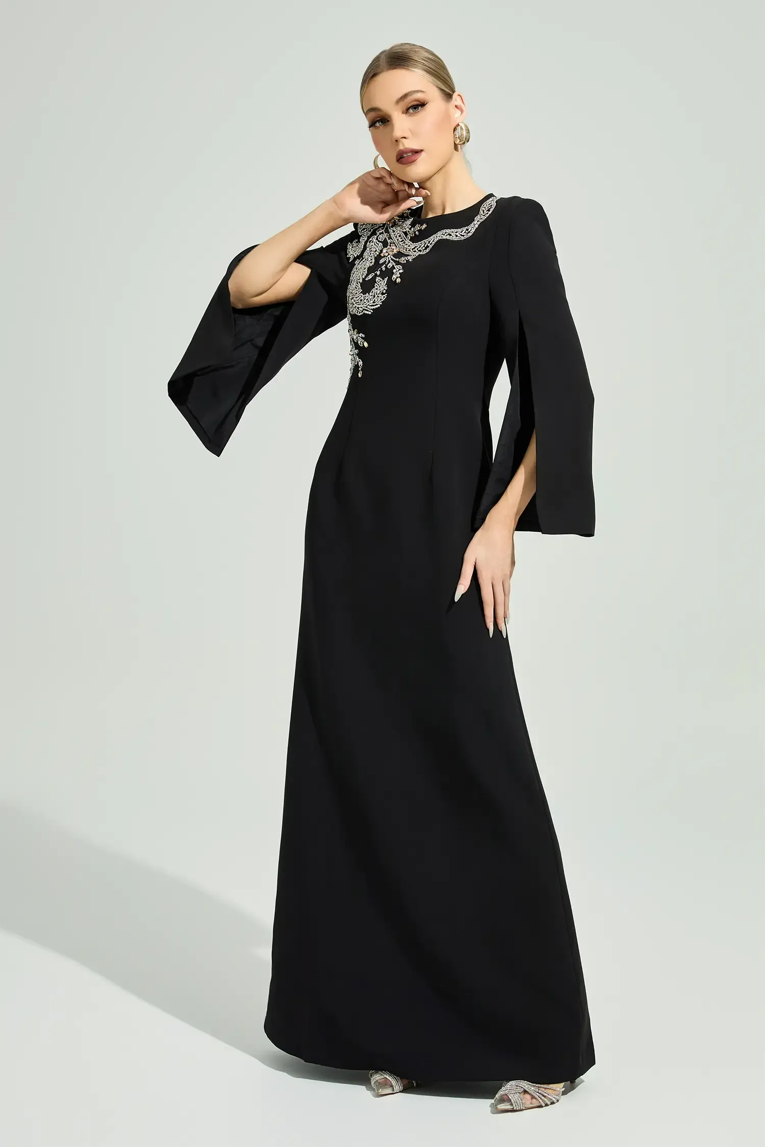 Kjerstin Black Diamond Maxi Dress