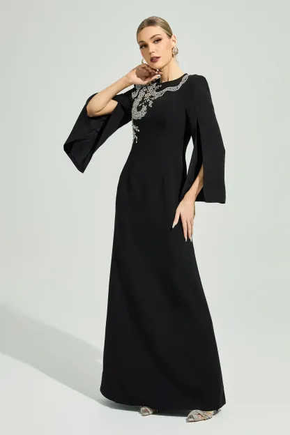 Kjerstin Black Diamond Maxi Dress