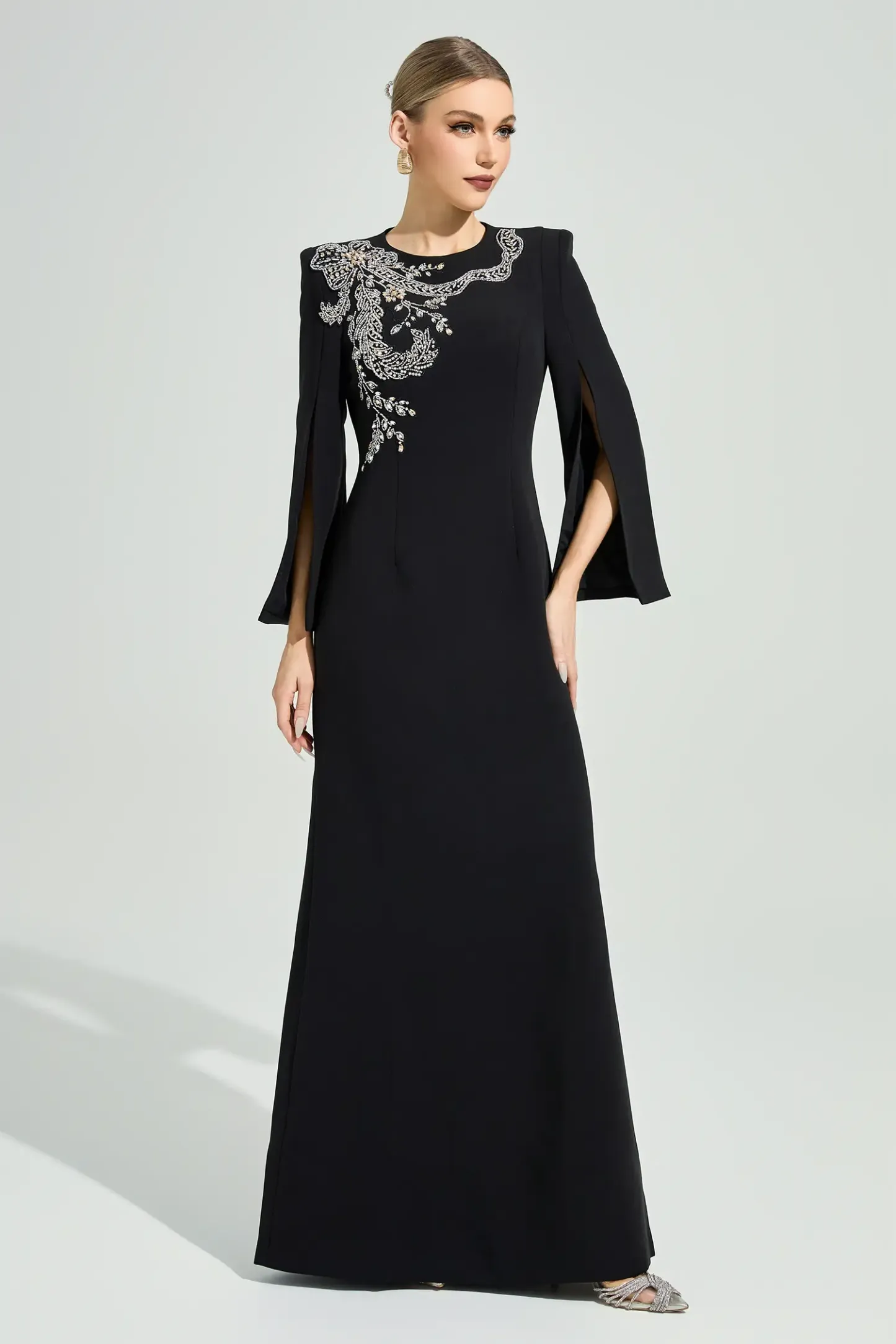 Kjerstin Black Diamond Maxi Dress