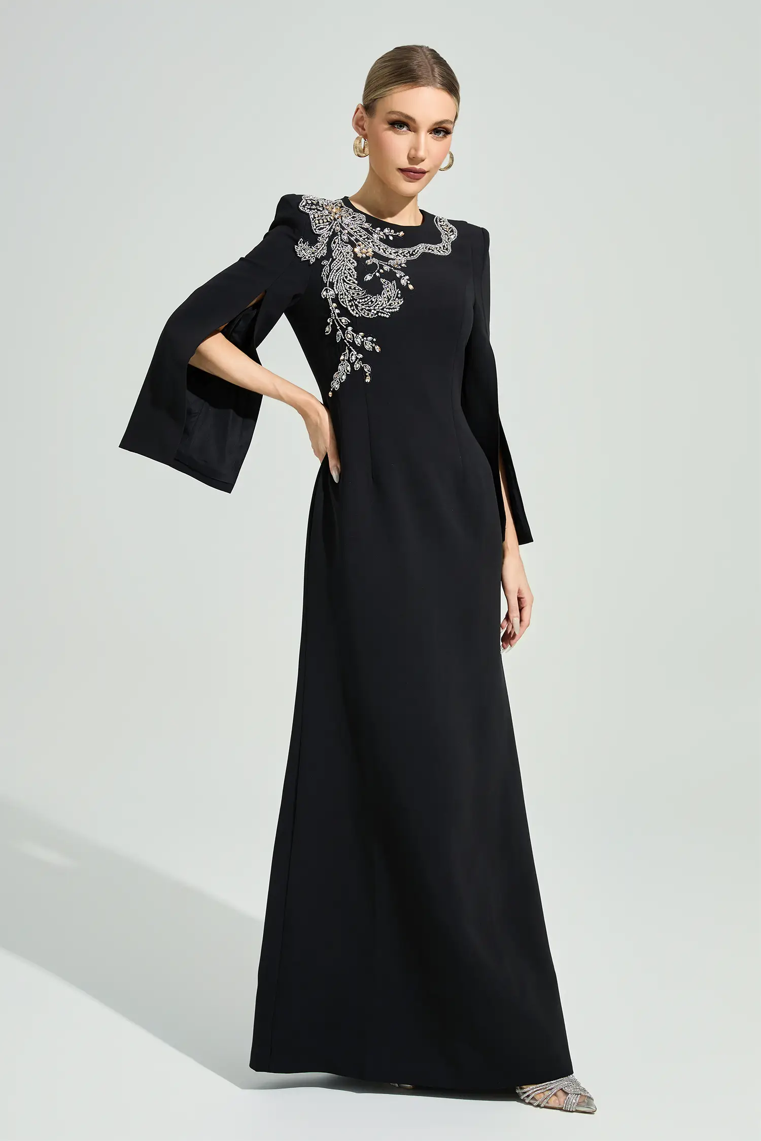 Kjerstin Black Diamond Maxi Dress