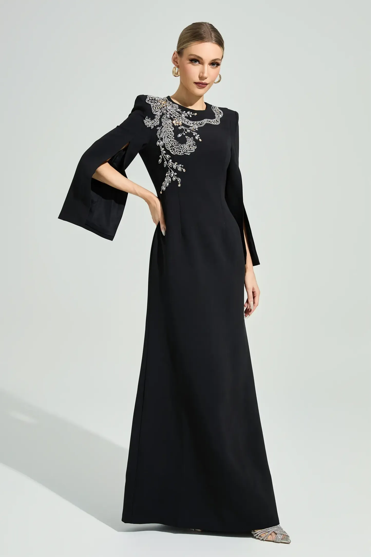 Kjerstin Black Diamond Maxi Dress