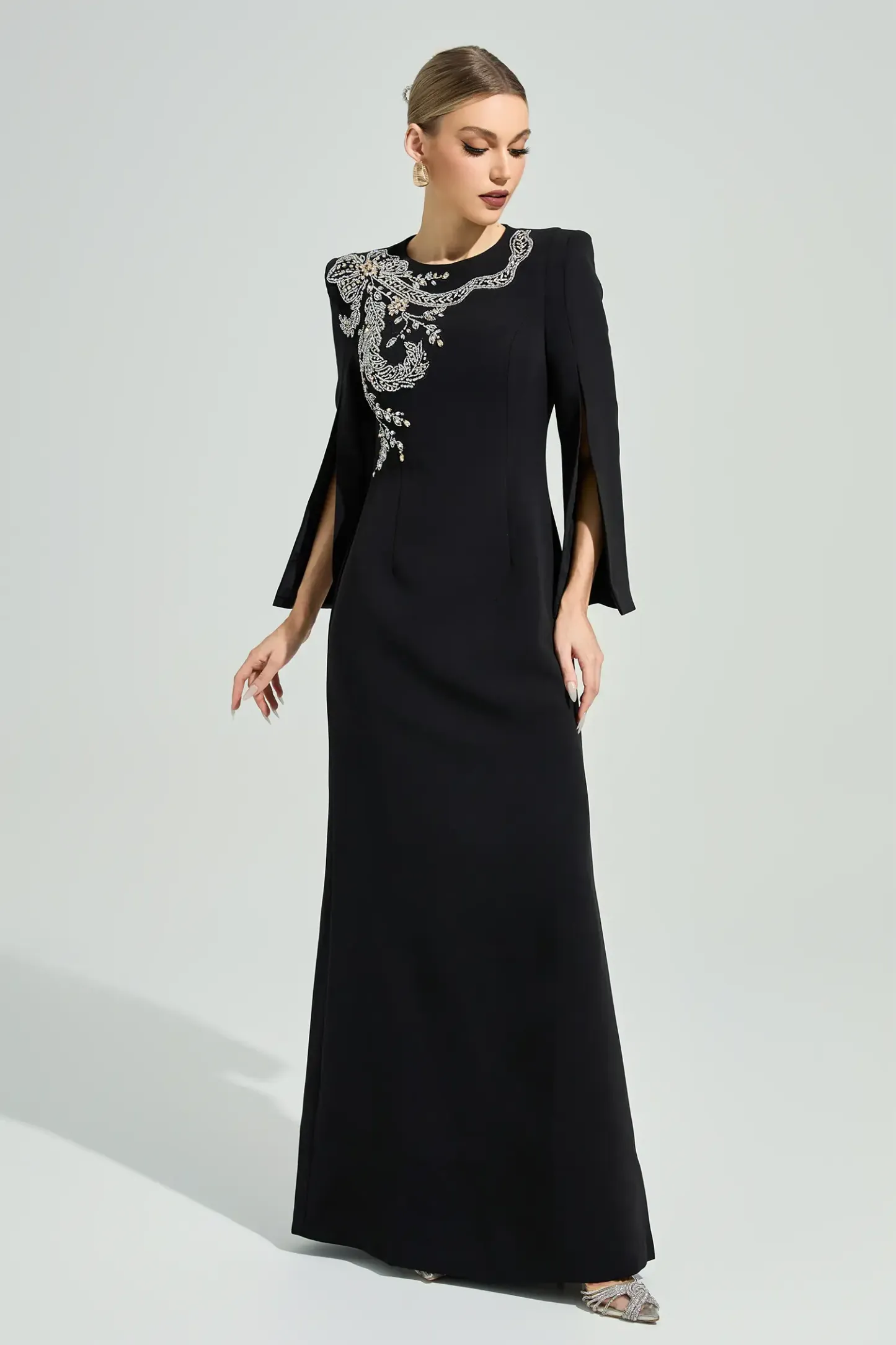 Kjerstin Black Diamond Maxi Dress