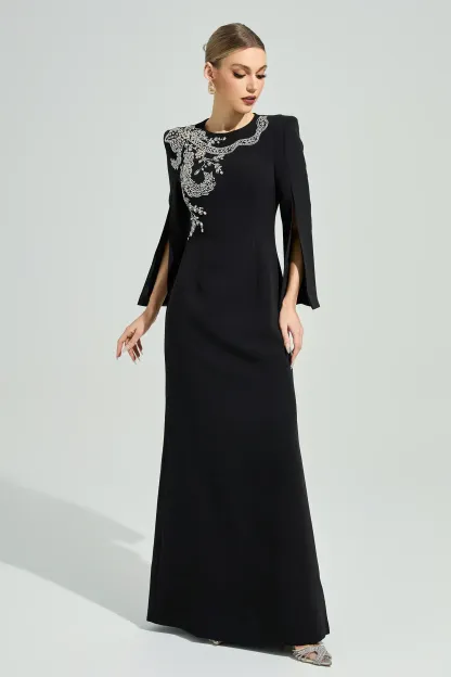 Kjerstin Black Diamond Maxi Dress