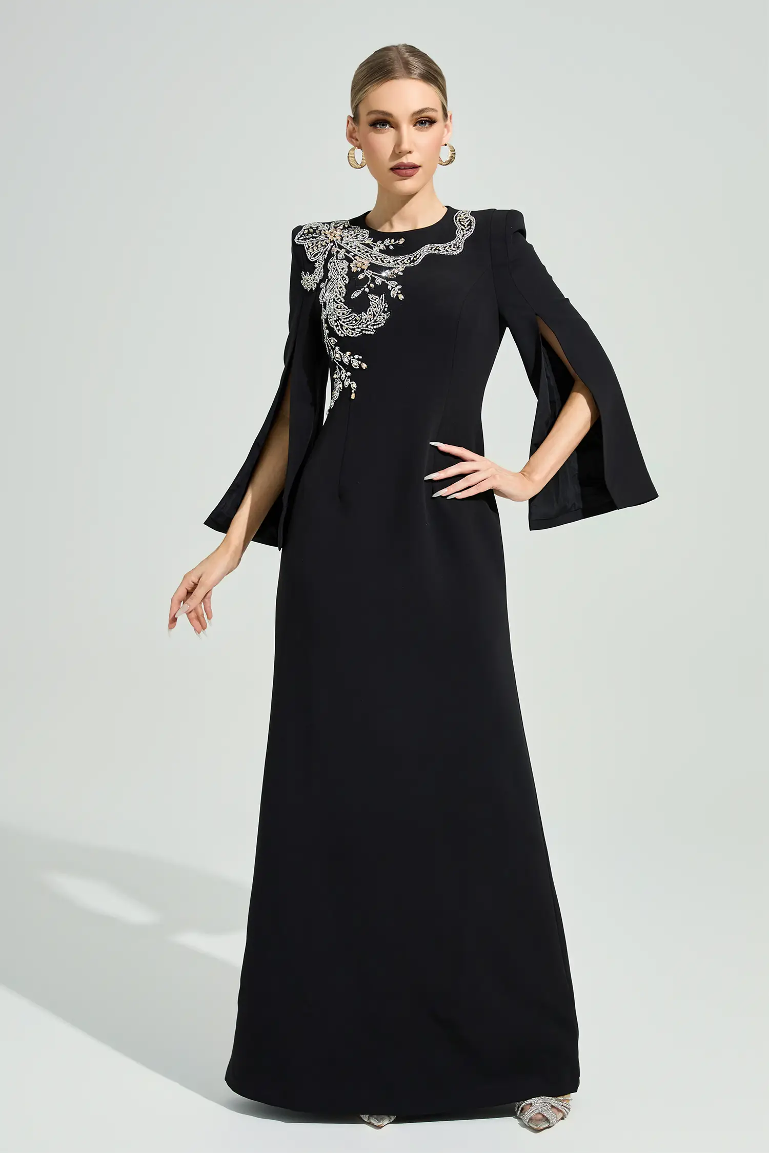 Kjerstin Black Diamond Maxi Dress