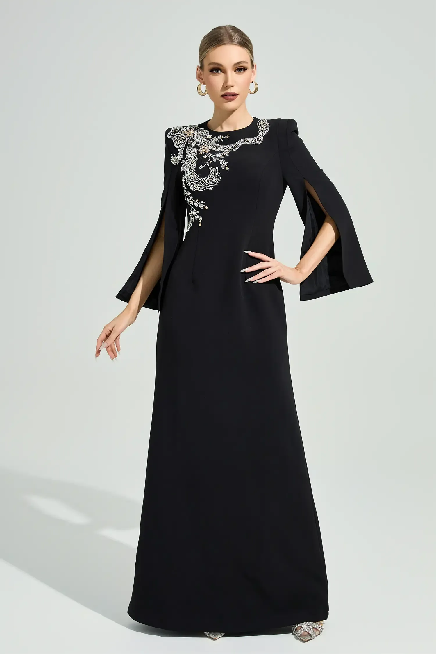 Kjerstin Black Diamond Maxi Dress