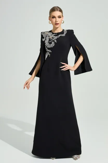 Kjerstin Black Diamond Maxi Dress