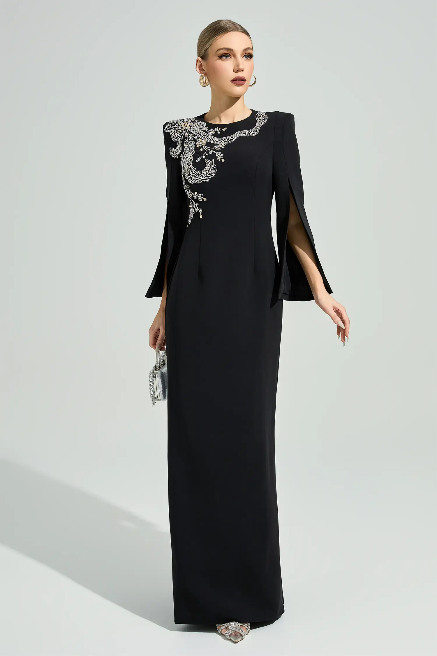 Kjerstin Black Diamond Maxi Dress