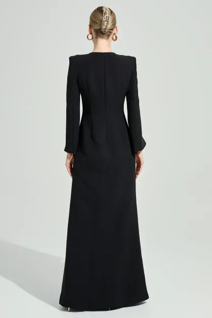 Kjerstin Black Diamond Maxi Dress