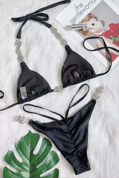 Werner Black Crystal Bikini