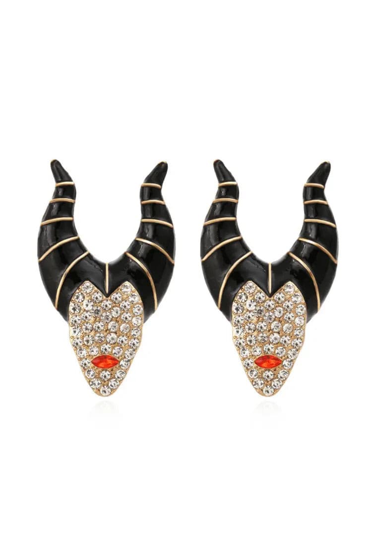 Camellia Halloween Witch Earrings