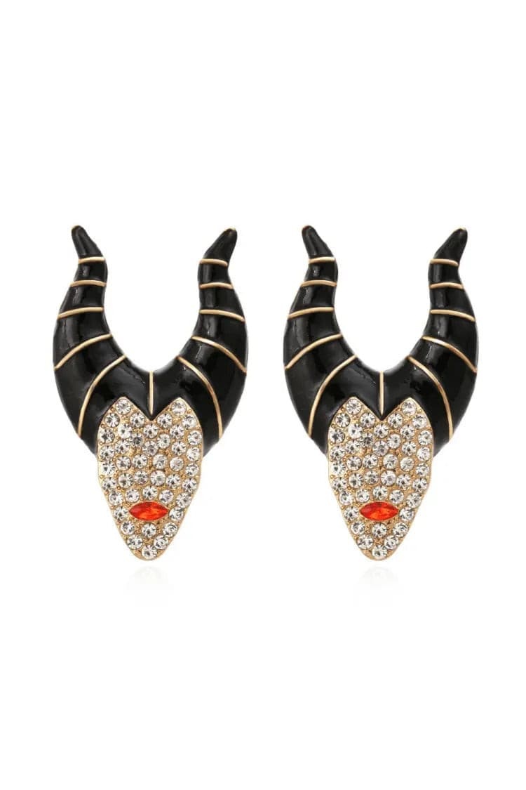 Camellia Halloween Witch Earrings