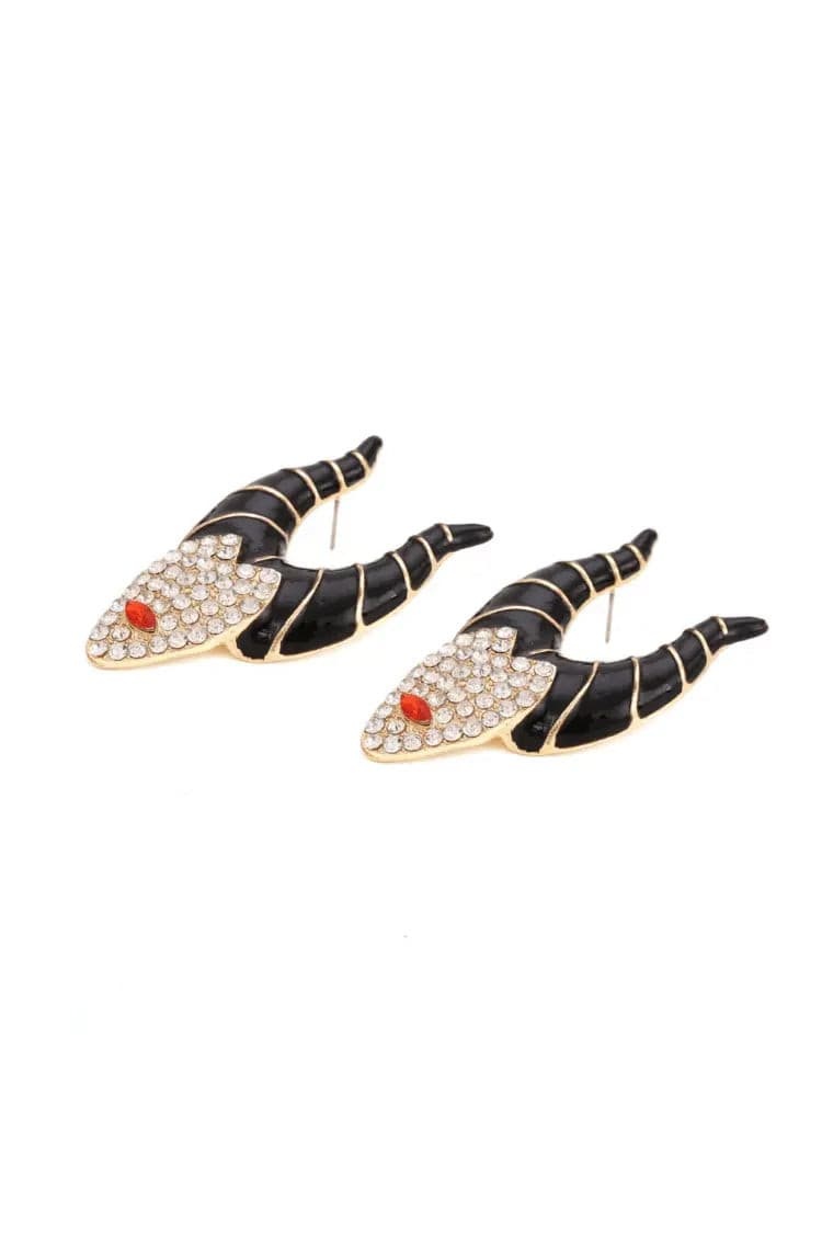 Camellia Halloween Witch Earrings