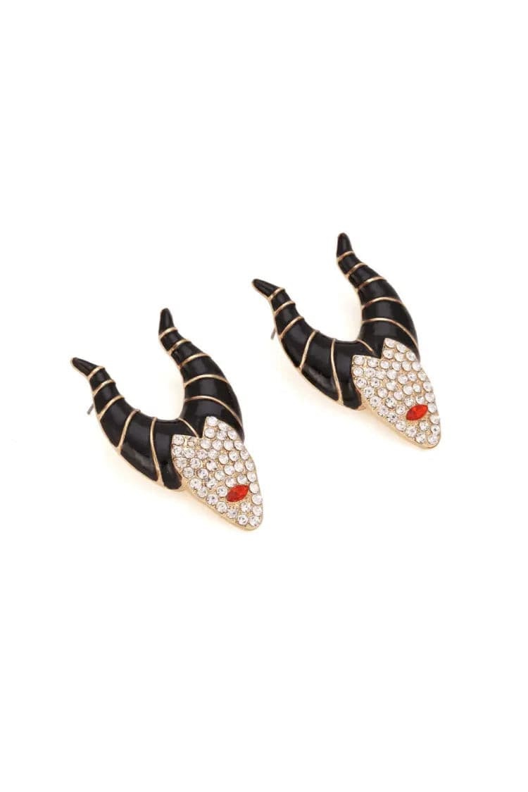 Camellia Halloween Witch Earrings