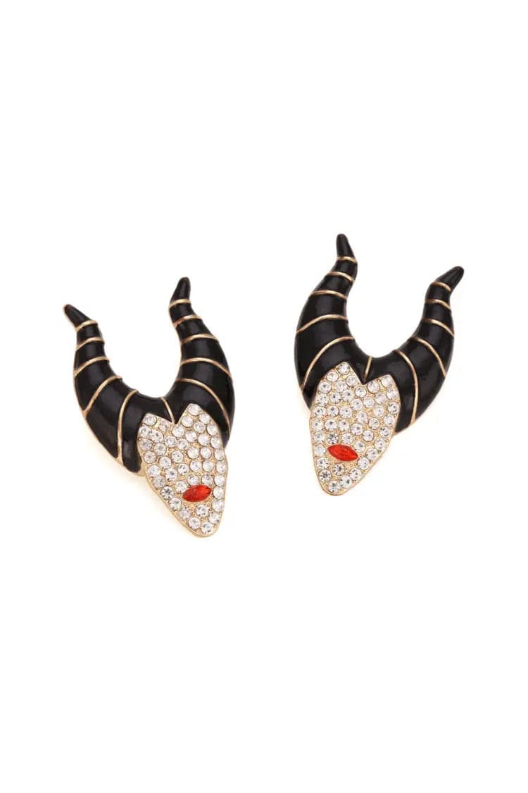 Camellia Halloween Witch Earrings