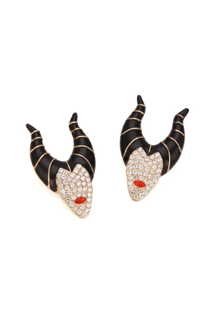 Camellia Halloween Witch Earrings