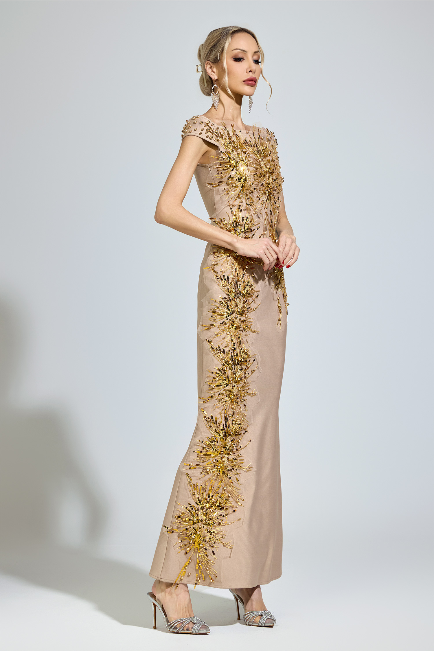 Hillman Apricot Mermaid Formal Dress
