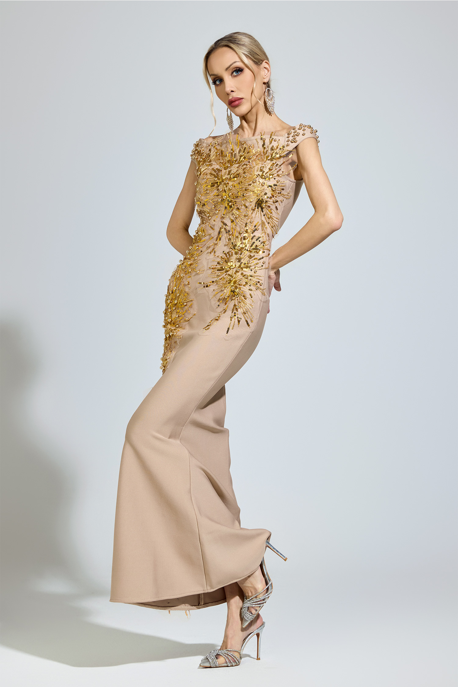 Hillman Apricot Mermaid Formal Dress
