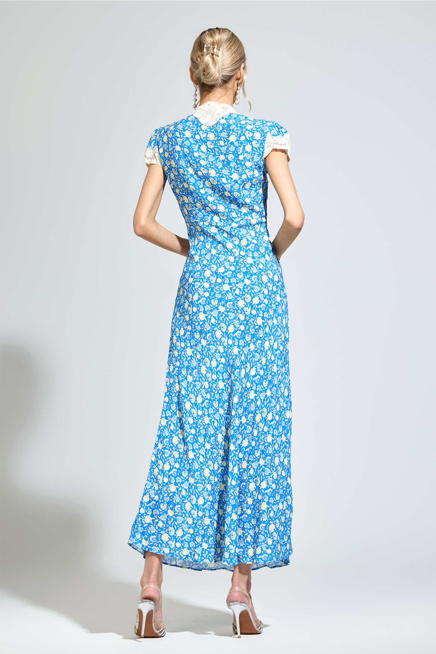 Proust Blue Floral Print Dress