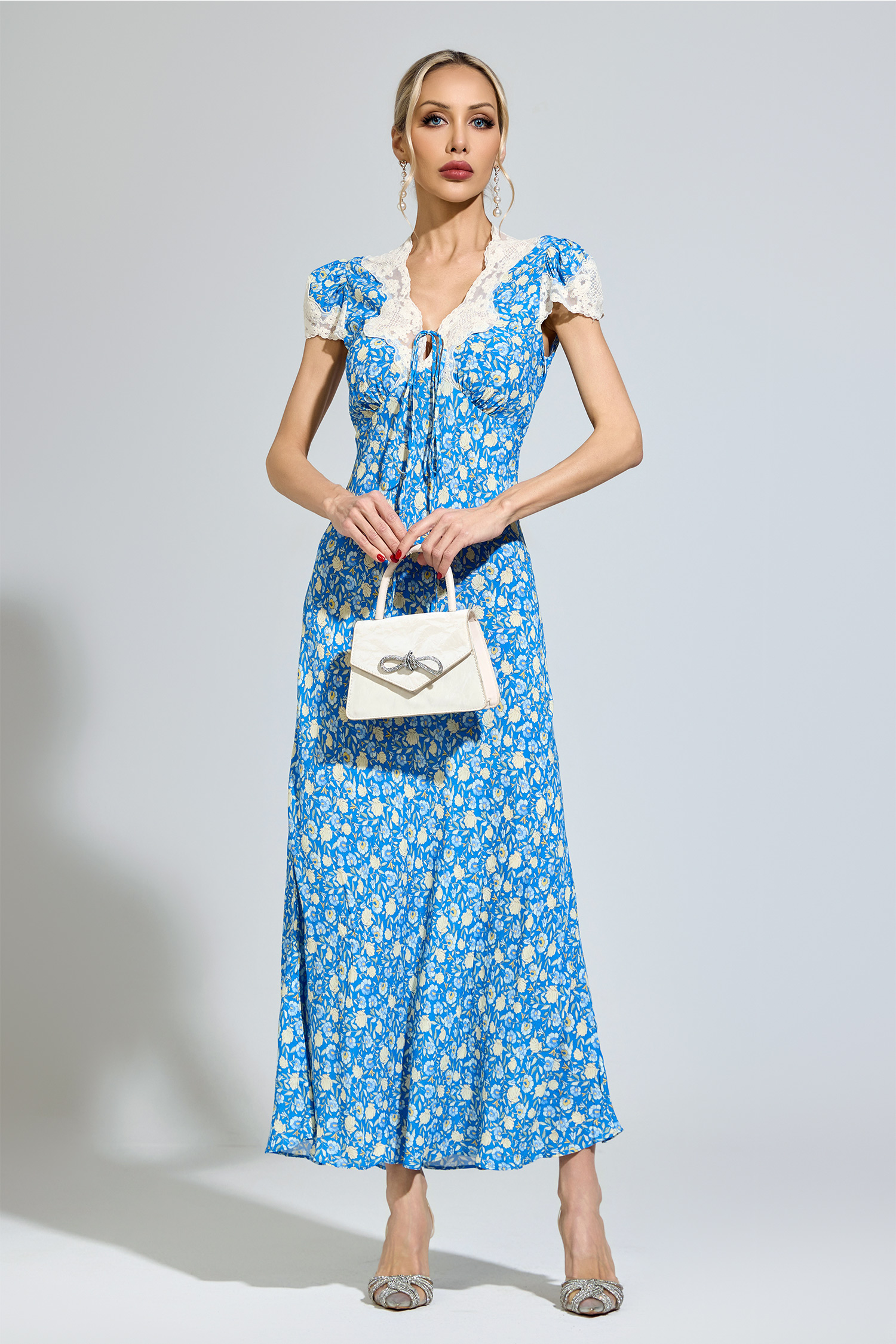 Proust Blue Floral Print Dress
