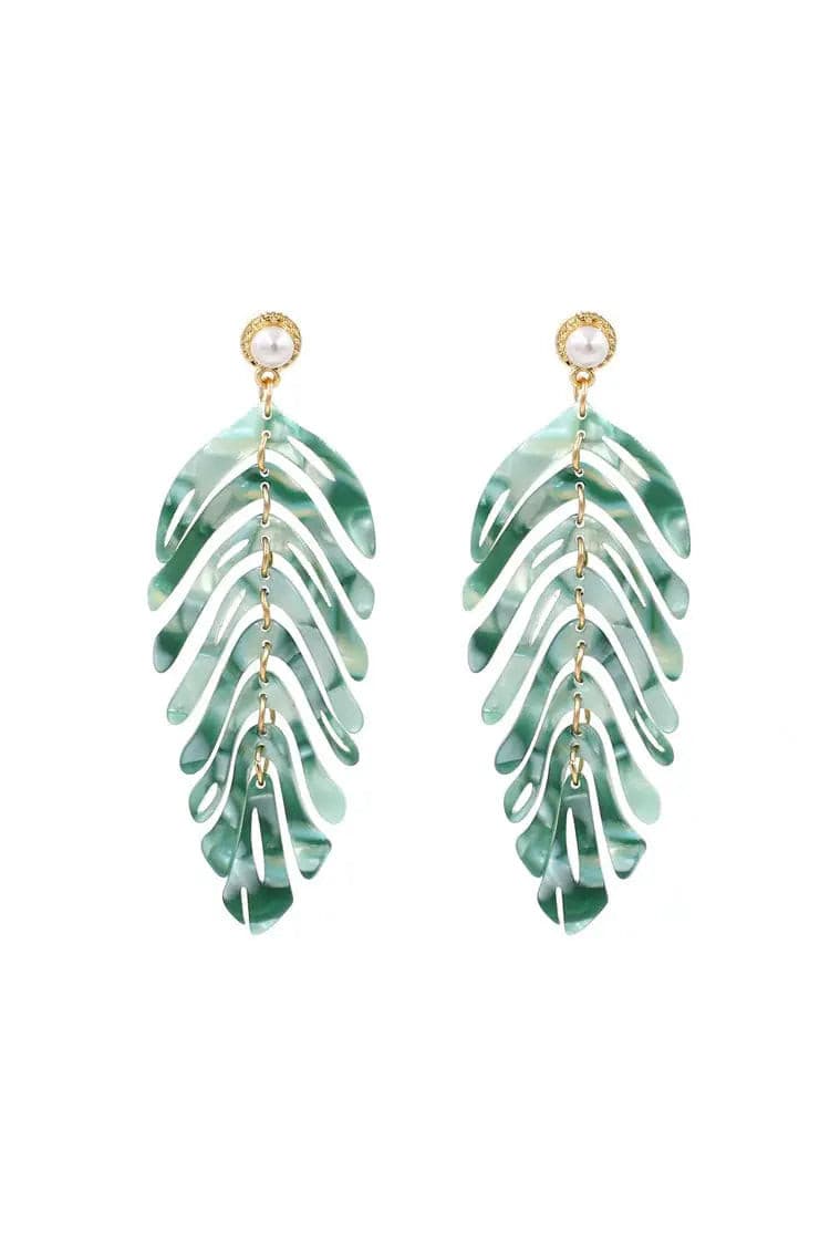 Geranium Leaf Earrings