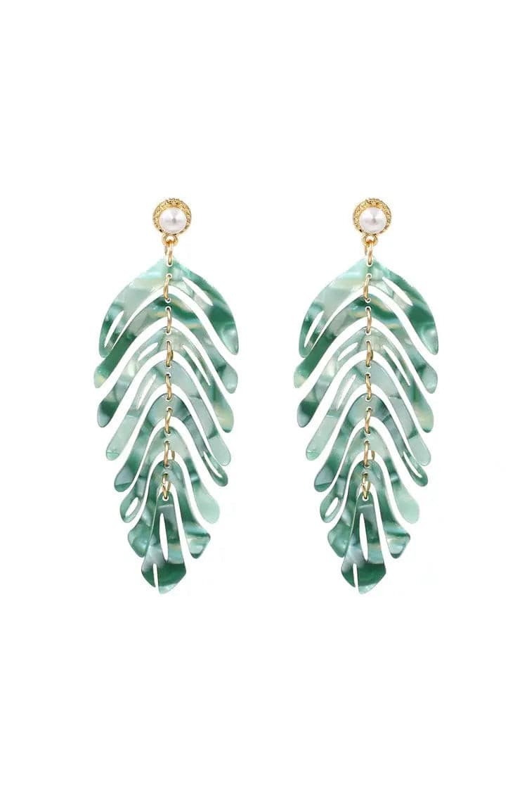 Geranium Leaf Earrings