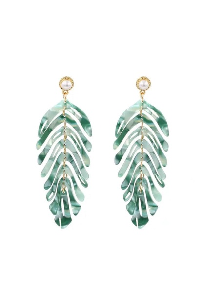 Geranium Leaf Earrings