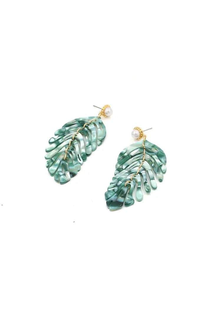 Geranium Leaf Earrings
