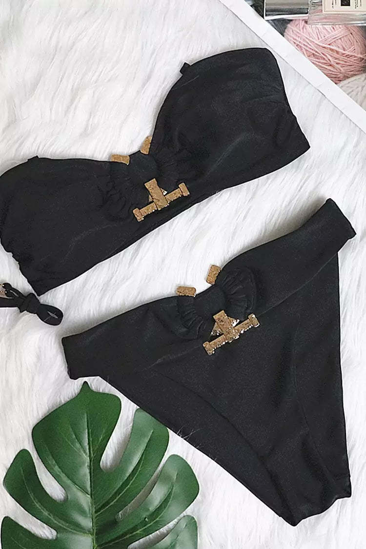Babbitt Black Metal Bikini