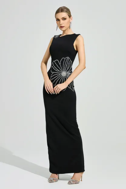 Kusama Black Diamond Bodycon Dress