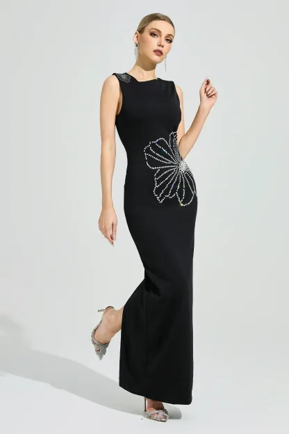 Kusama Black Diamond Bodycon Dress